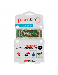 Parakito Bracelet Anti-Moustique Rechargeable Junior Camouflage