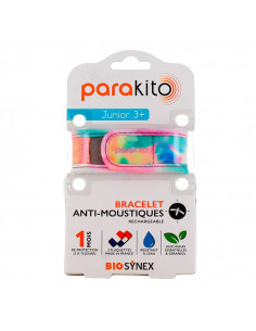 Parakito Bracelet Anti-Moustique Rechargeable Junior Tie and Dye