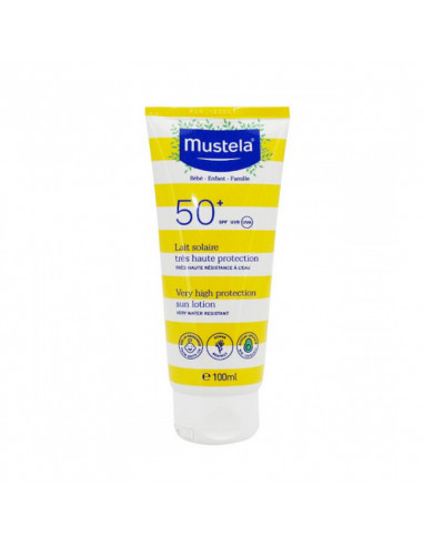 Mustela Lait Solaire Famille très haute protection SPF 50+ Tube 100 ml