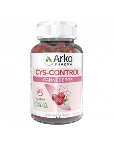 Arkopharma Cys-Control Canneberge 60 gummies gommes cerise