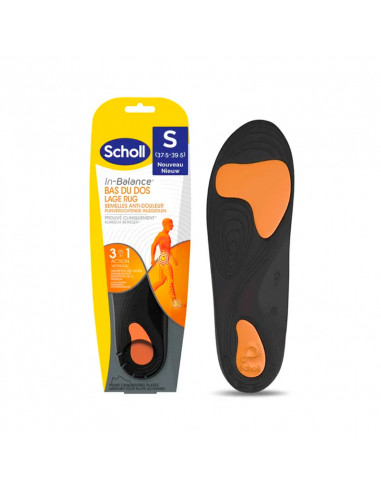 Scholl In-Balance Semelles Anti-douleur Bas du Dos