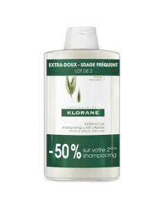 Klorane Extra Doux Shampooing Avoine. Lot 2x400ml offre spéciale