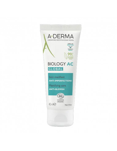 Aderma Biology AC Global Soin Matifiant Anti-imperfections. 40ml
