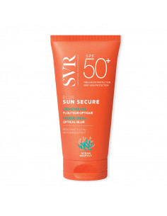 SVR Blur Sun Secure SPF50+ Crème Mousse. 50ml tube orange