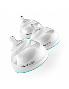 Nanobébé Biberons d'Allaitement 0m+ 150ml. Pack de 3 2