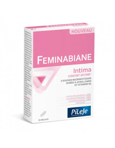 Pileje Feminabiane Intima Confort Intime. 20 gélules boite rose