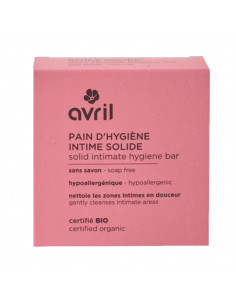 Avril Pain d'Hygiène Intime Solide Bio. 110g boite rose