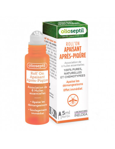 Olioseptil Roll'On Apaisant Après Piqûre. Bille roll-on orange 5ml