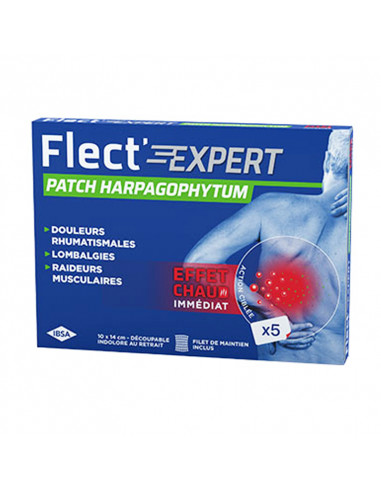 Flect'Expert Patch Harpagophytum Effet Chaud. x5 patchs découpables