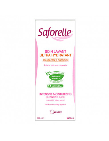 Saforelle Soin Lavant Ultra Hydratant. 500ml grand flacon