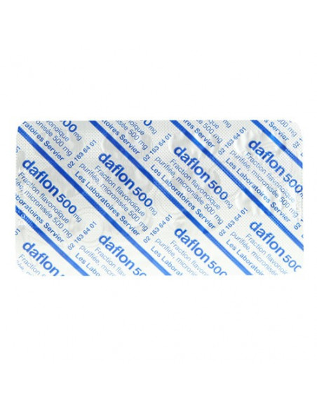 Daflon 500 mg Boite 60 comprimés pelliculés  - 3