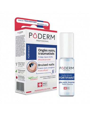 Poderm Fortifiant Ongles Noirs Traumatisés. 8ml huile serum