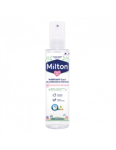 Milton Purifiant 3en1 Air Surfaces Textiles. Spray 200ml bébé & maison