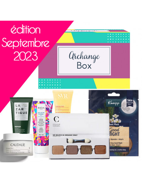 Archange Box Beauté Septembre 2023 x1 contenu
