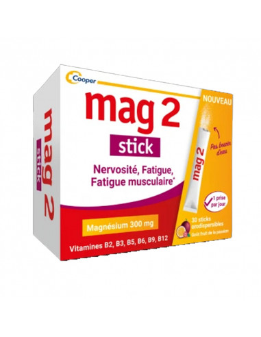 Mag2 Stick Magnésium 300mg. x30 sticks orodispersibles