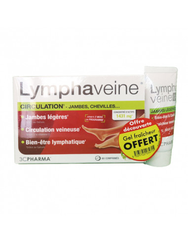 Lymphaveine Circulation 60 comprimés + Gel Jambes Légères 30ml