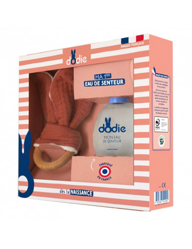 Dodie Ma 1ère Eau de Senteur Coffret Doudou de Dentition Orange