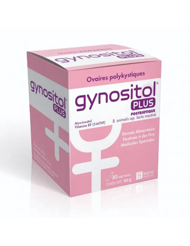 Gynositol Plus Postbiotique Ovaires Polykystiques. 30 sachets
