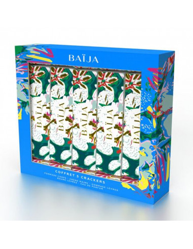 Baïja Coffret Noël Bleu 5 Crackers