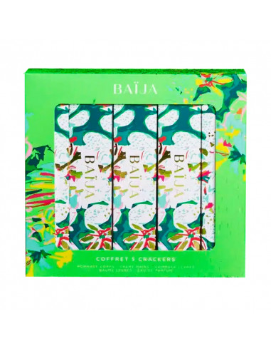 Baïja Coffret Noël Vert 5 Crackers