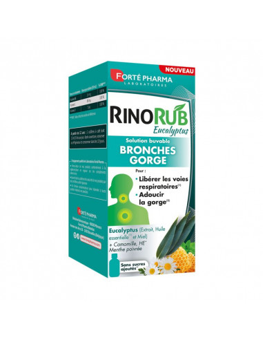 Forté Pharma RinoRub Eucalyptus Bronches Gorge. Solution Buvable 120ml