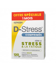 Synergia D-Stress 120 Comprimés offre spéciale 1 mois