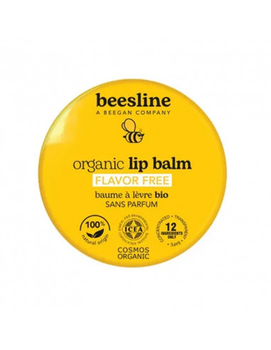 Beesline Baume à Lèvres Bio sans parfum. Pot 13g