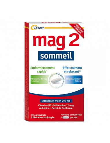 Mag2 Sommeil. 30 comprimés LP nouvelle formule