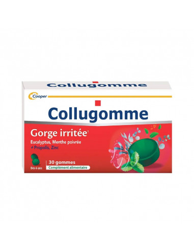 Cooper Collugomme Gorge Irritée. 30 gommes