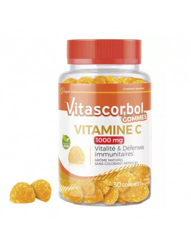 Vitascorbol Gommes Vitamine C 1000mg. x30 gummies