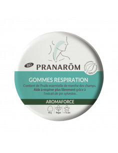 Pranarom Gommes Respiration Bio Aromaforce. 45g