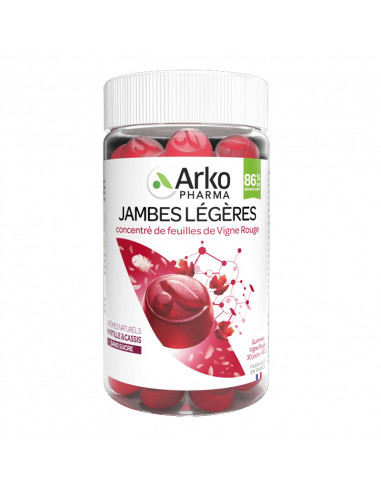 Arkopharma Jambes Légères. 60 gummies