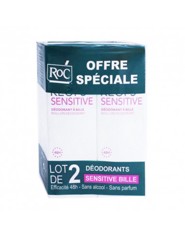 Roc Keops Déodorant Sensitive Roll-on. Lot 2x30ml