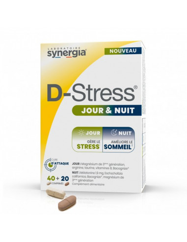 Synergia D-Stress Jour & Nuit. 40 + 20 comprimés