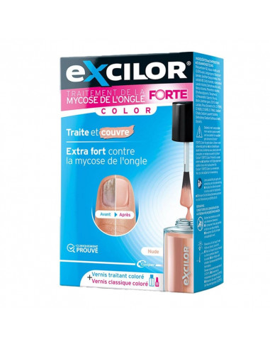 Excilor Forte Color Nude Traitement Mycose de l'Ongle. 30ml + 8ml