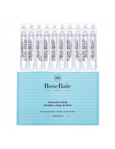 Rosebaie Prévention Chute Kératine Huile de Ricin. 10x10ml ampoules