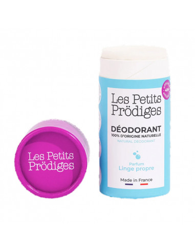 Les Petits Prodiges Déodorant Linge propre 48h. 45g bleu violet