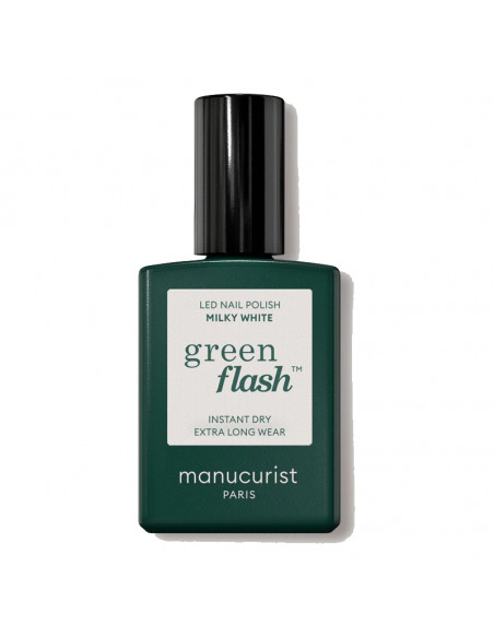 Manucurist Green Flash Vernis Semi-Permanent Milky White. 15ml