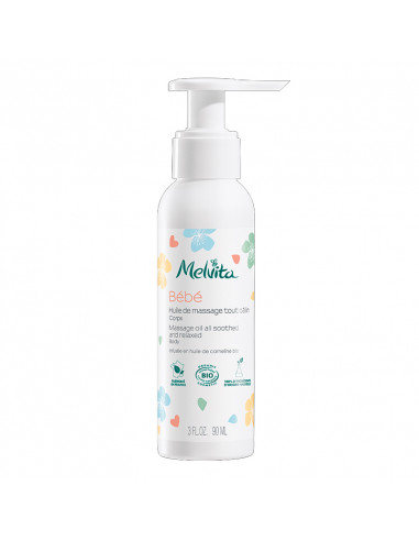 Melvita Bébé Huile de Massage Tout Câlin Bio. 90ml