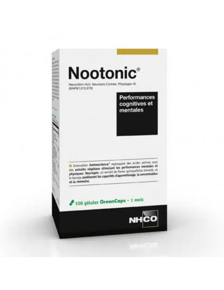 NHCO Nootonic Performances Cognitives et Mentales 100 Gélules