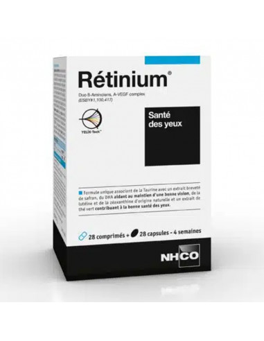 NHCO Rétinium. 28 comprimés + 28 capsules