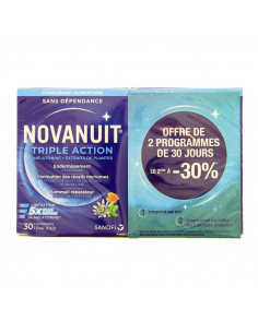 Novanuit Triple Action. Lot 2x30 comprimés