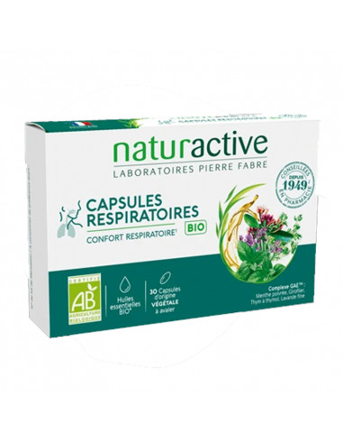 Naturactive Caps Respiratoire Bio. 30 capsules