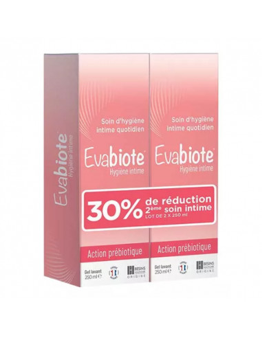 Evabiote Hygiène Intime Gel Lavant. Lot 2x250ml