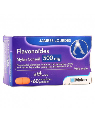 Flavonoïdes Viatris Conseil 500mg. 60 comprimés