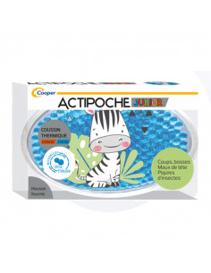 Cooper Actipoche Junior Coussin Thermique Zèbre. 1 poche + housse