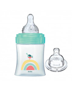 Dodie Kit Naissance Biberon 150ml Anti-colique Tétines Plate + Ronde