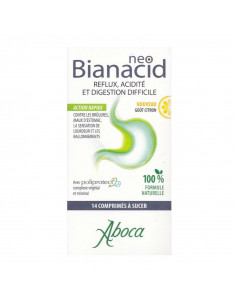 Aboca Neobianacid Citron. 14 comprimés à sucer