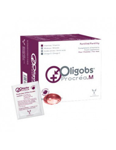 Oligobs Procréa.M Fertilité. 30 sachets + 30 capsules