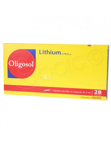 Lithium Oligosol Solution buvable en ampoule 28 x 2ml